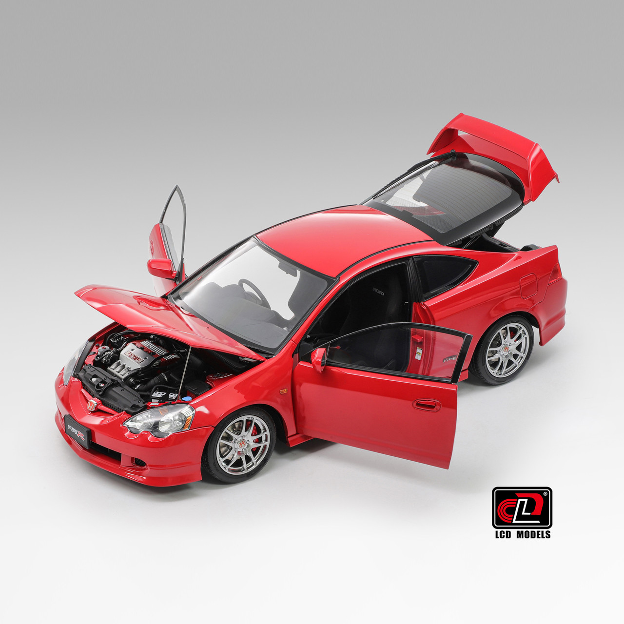 オートアート インテグラ タイプR 1/18 1/18 LCD Honda Integra (DC5) Type-R (Red) Diecast Car Model