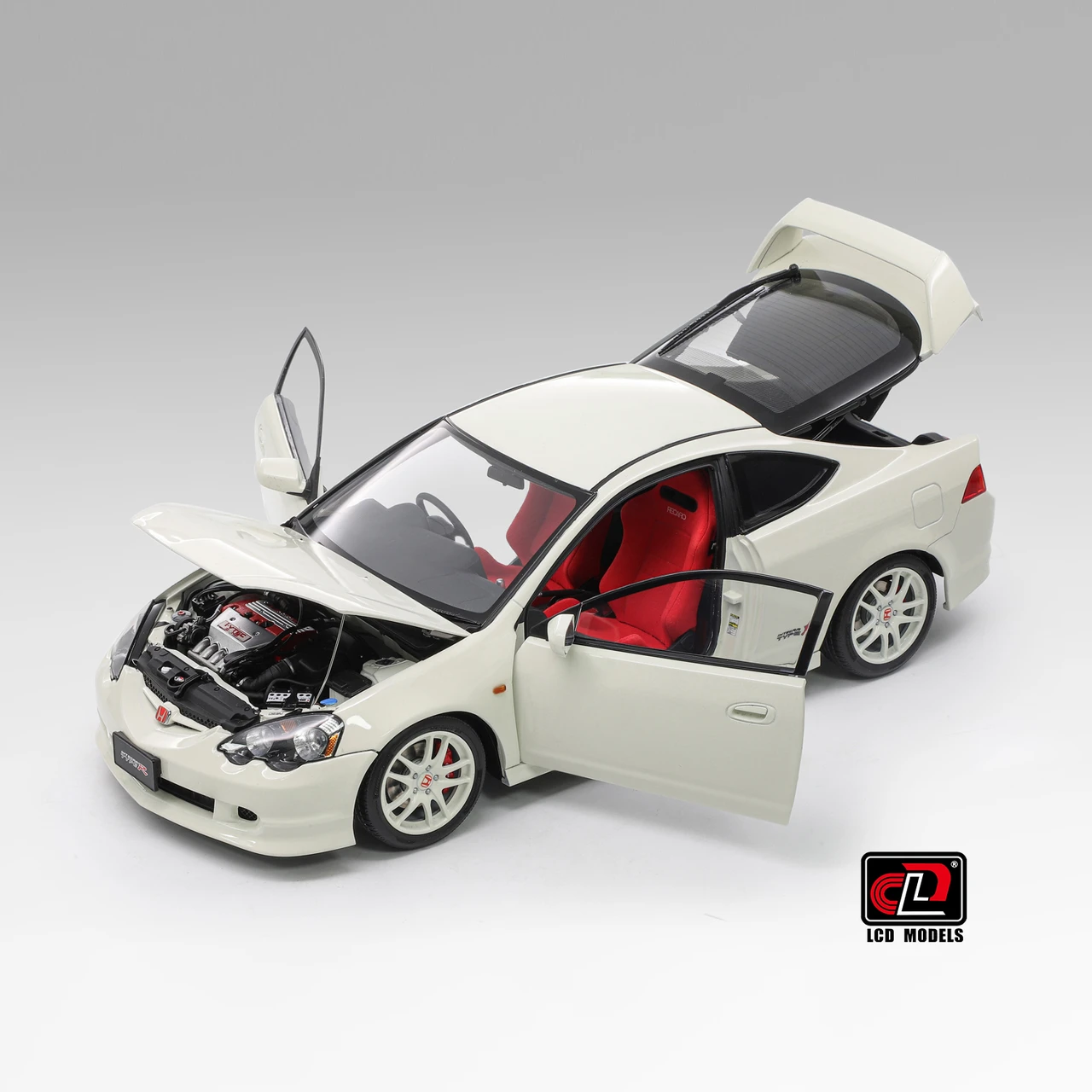 オートアート　インテグラ typeR 1/18 DC5 　純正 1/18 LCD Honda Integra (DC5) Type-R (White) Diecast Car Model