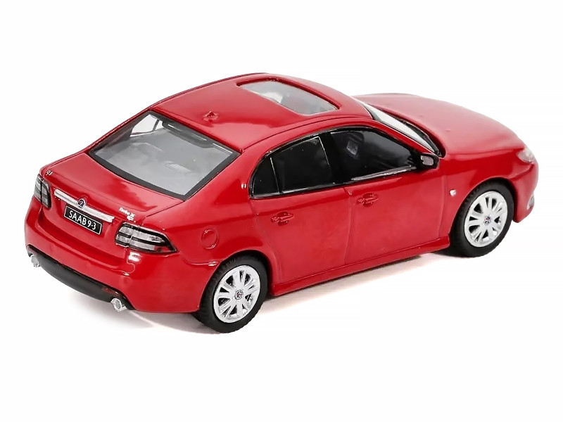 1/64 GCD X Enchery Saab 9-3 (Red) Diecast Car Model - LIVECARMODEL.com