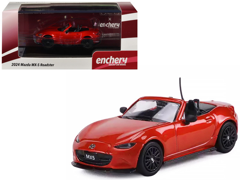 1/64 GCD X Enchery Mazda MX-5 RF (Orange Red) Diecast Car Model