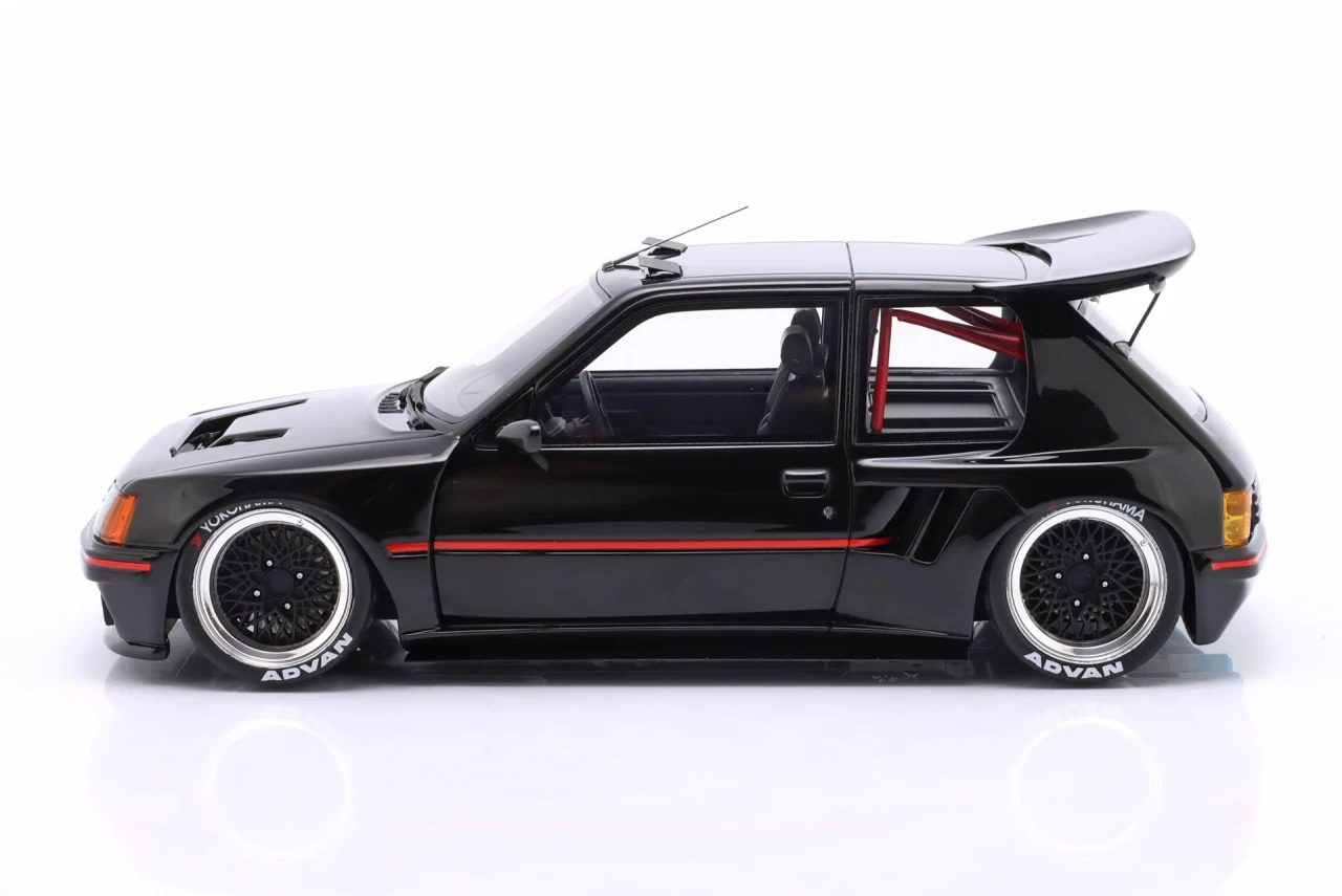 1/18 OTTO 2018 Peugeot 205 Khyzyl Saleem (Black) Car Model