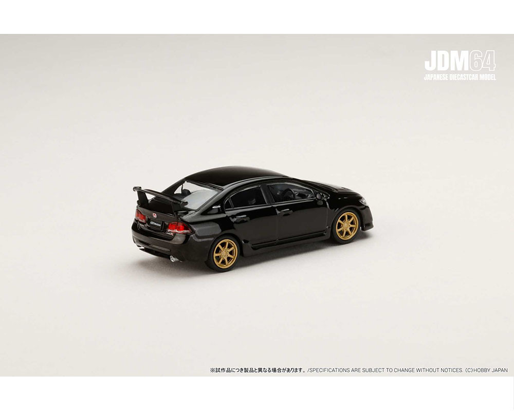 1/64 Hobby Japan Honda Mugen Civic Type R (FD2) (Crystal Black Pearl) Diecast Car Model