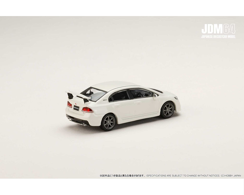 1/64 Hobby Japan Honda Mugen Civic Type R (FD2) (Championship White ) Diecast Car Model