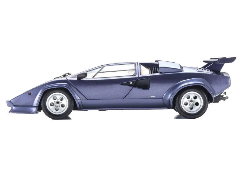 1/18 Kyosho Lamborghini Countach LP 5000 Quattrovalvole (Dark Blue Metallic) Diecast Car Model
