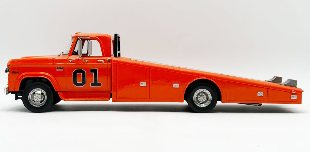 1/18 ACME 1970 Dodge D-300 Ramp Truck The General #01 (Orange