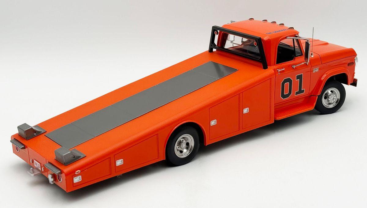 1/18 ACME 1970 Dodge D-300 Ramp Truck The General #01 (Orange