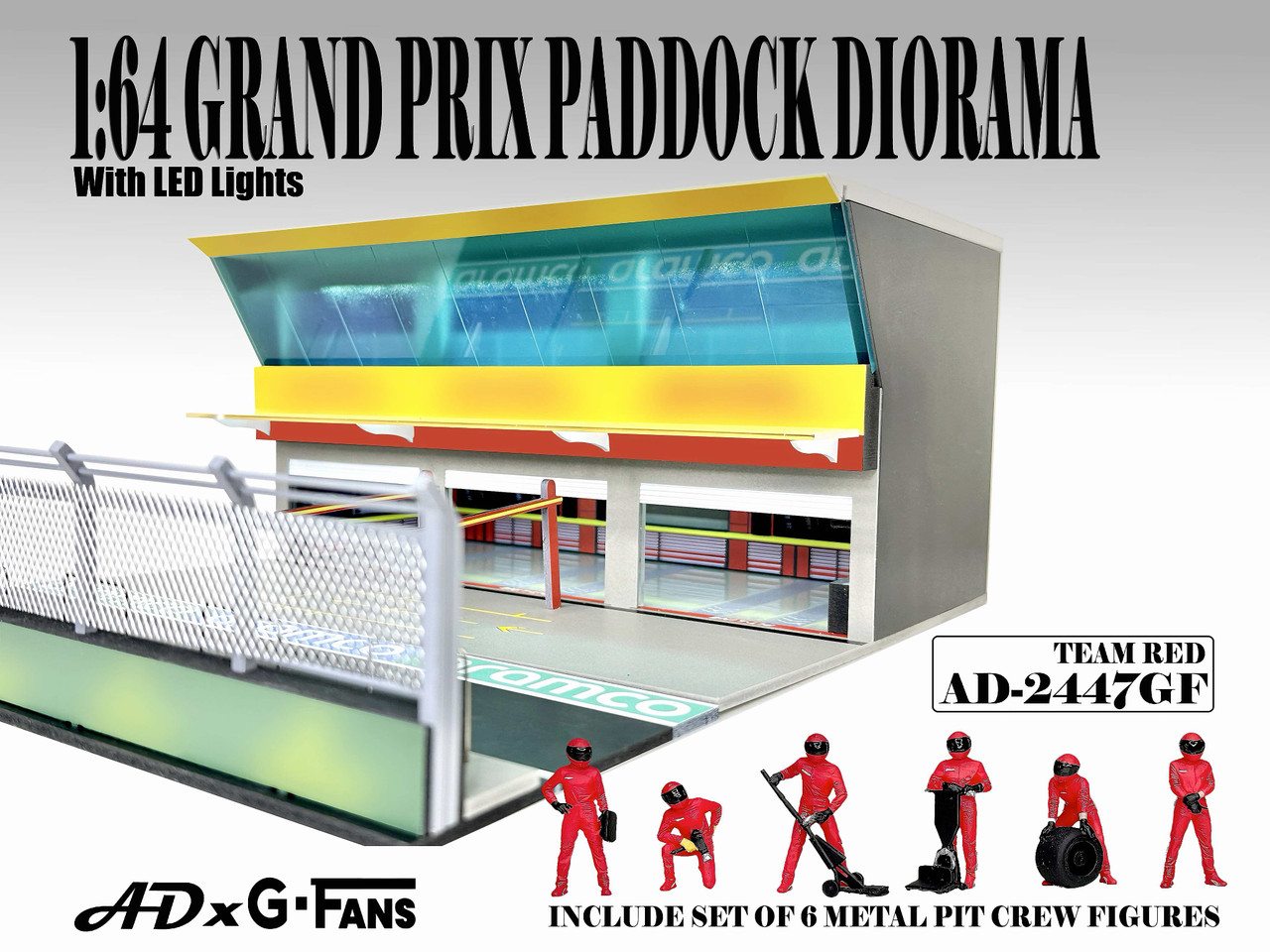 1/64 American Diorama Formula 1 Grand Prix Paddock Pit Stop