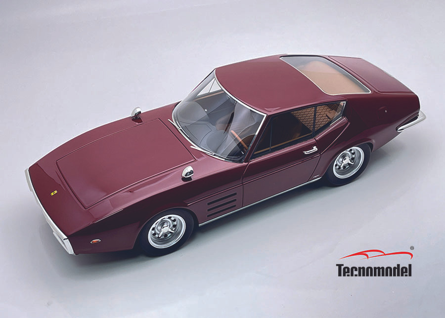 1/18 Tecnomodel Ferrari 250 GT Drogo 1968 Rosso Mugello (Burgundy Red) Car Model