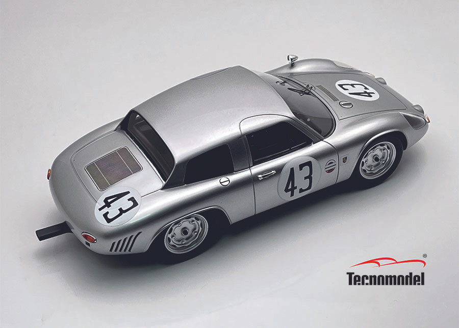 1/18 Tecnomodel 1964 Porsche 356B Carrera GS GT Sebring 12h 1964 Car #43 11th Place Driver: B.Pon - J.Buzzetta Car Model