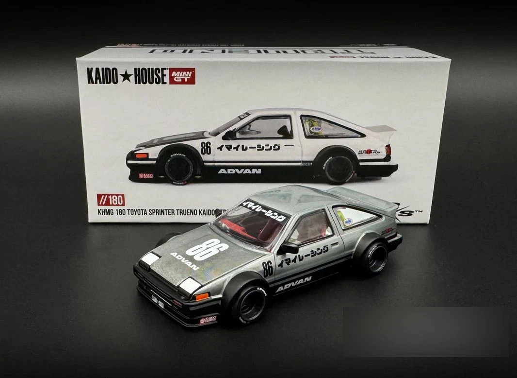 CHASE CAR 1/64 Kaido House Toyota AE86 Sprinter Trueno Kaido Street V1 Diecast Car Model