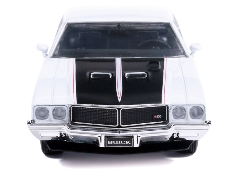 1970 Buick GSX Apollo White with Black and Red Stripes 1/43
