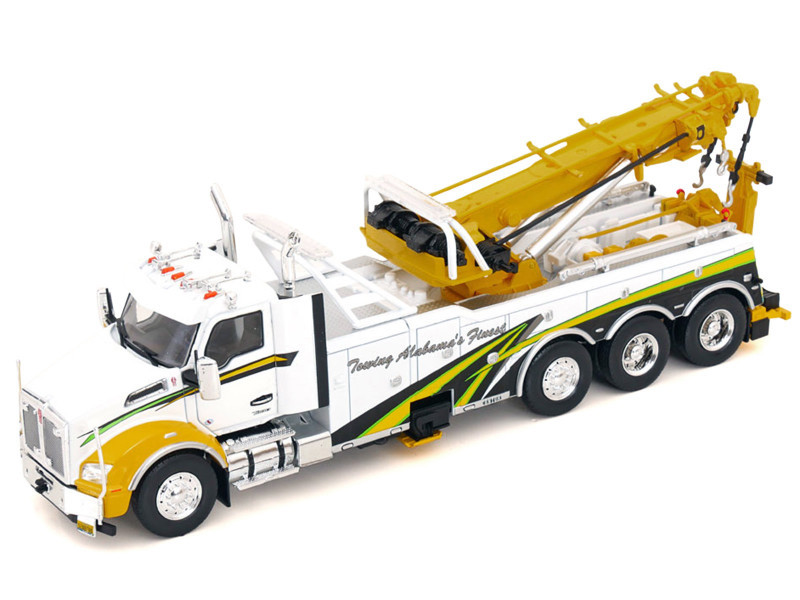 2018 Kenworth T880 Wrecker Tow Truck "Towing Alabama's Finest" White with Graphics 1/43 Diecast Model by IXO Models