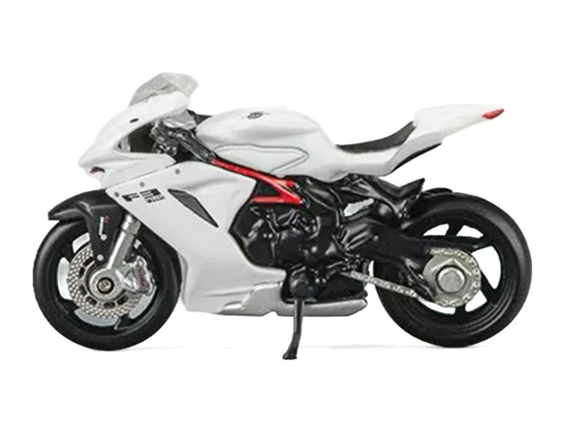 1/64 CM Model MV Agusta F3Rosso (White) with Showgirl Model