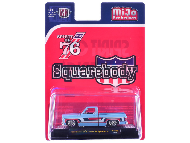 1/64 M2 Machines 1976 Chevrolet Silverado Bonanza-10 SPIRIT OF 76