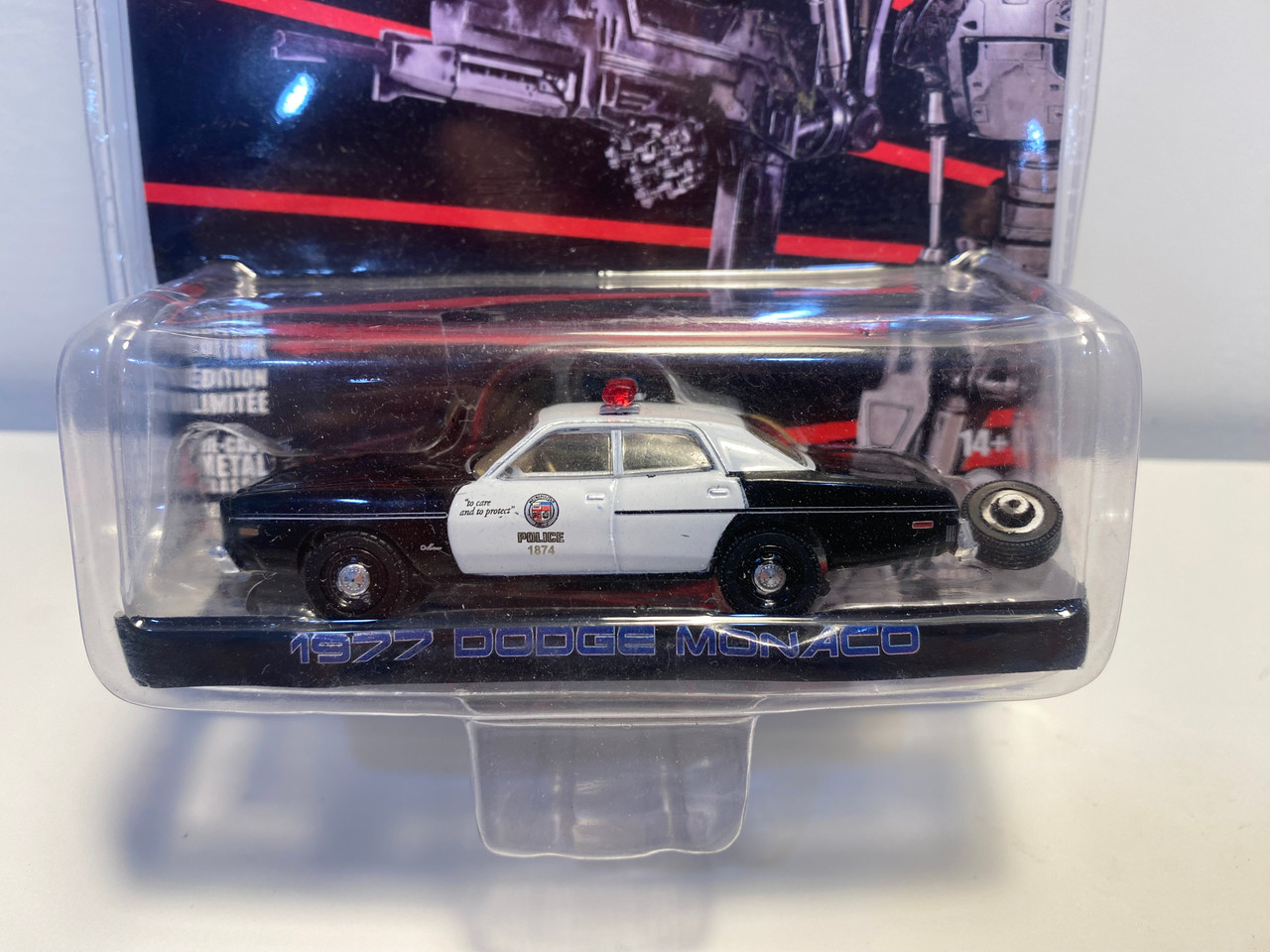 AS-IS 1/64 Greenlight 1977 Dodge Monaco The Terminator Movie (1984) Hollywood Series 19 Diecast Car Model