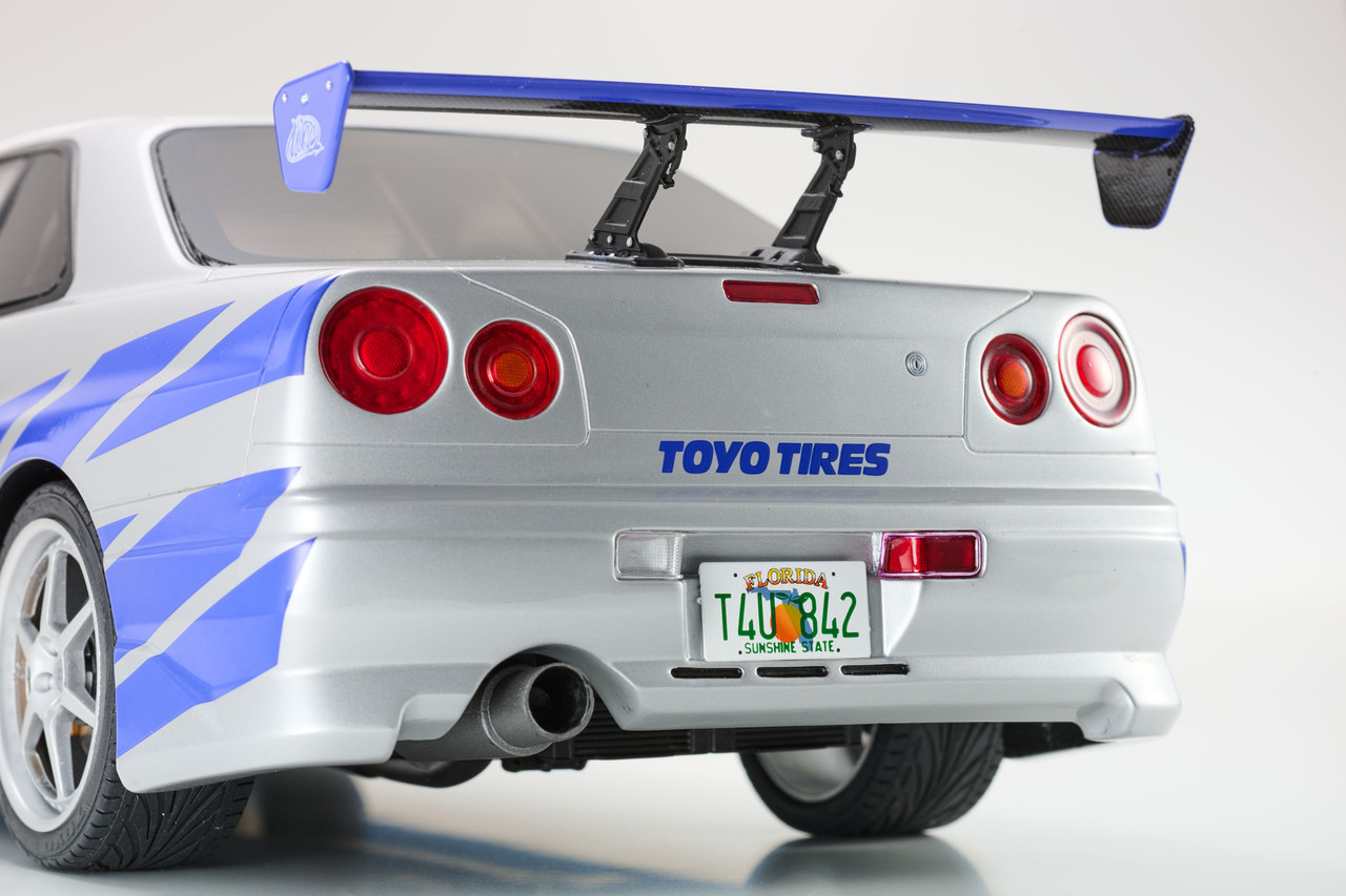 1/12 Kyosho 2001 Nissan Skyline R34 (Blue & Silver) 