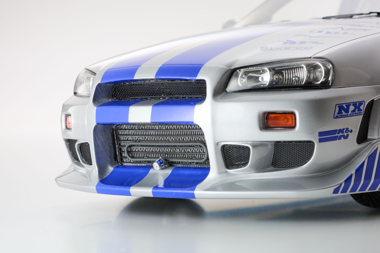 1/12 Kyosho 2001 Nissan Skyline R34 (Blue & Silver) 