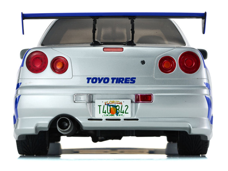 1/12 Kyosho 2001 Nissan Skyline R34 (Blue & Silver) "2 Fast 2 Furious (2003)" Car Model