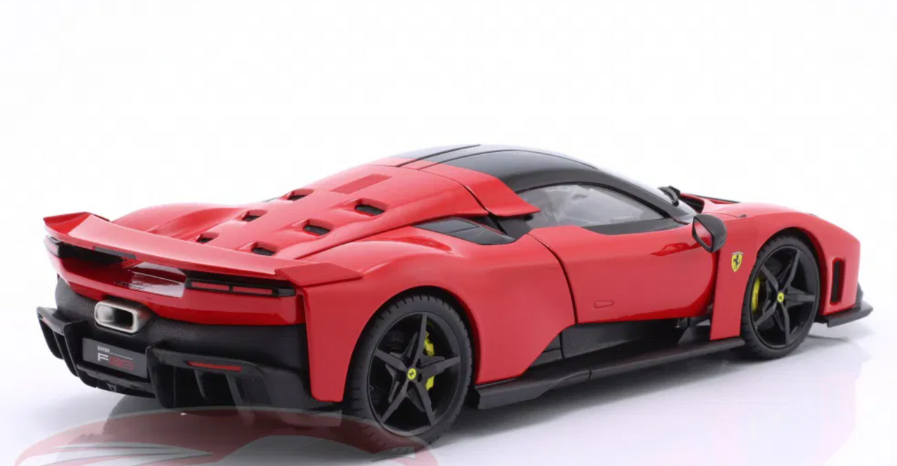 1/18 BBurago Signature 2024 Ferrari F80 (Corsa Red with Black Wheels) Diecast Car Model