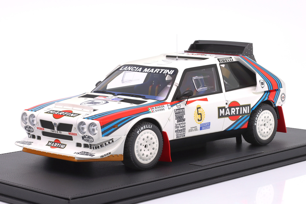 1/12 TopMarques 1986 Lancia Delta S4 #5 Winner Rallye Argentina Martini Lancia Miki Biasion, Tiziano Siviero Car Model