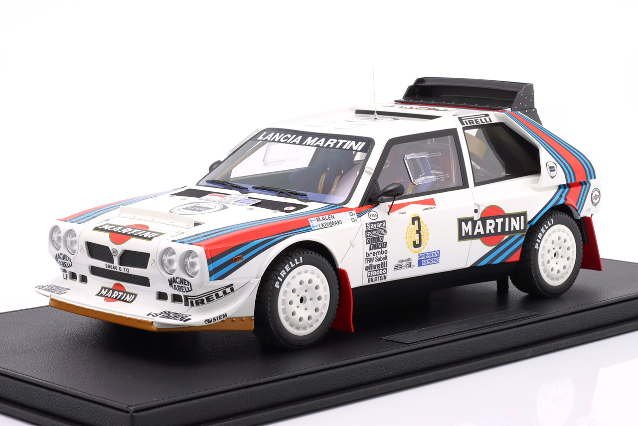 1/12 TopMarques 1986 Lancia Delta S4 #3 2nd Rallye Argentina Martini Lancia Markku Alen, Illka Kivimäki Car Model