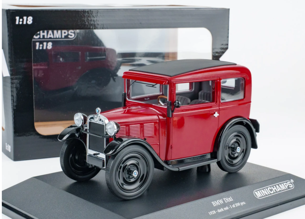 1/18 Minichamps 1928 BMW Dixi (Dark Red) Diecast Car Model