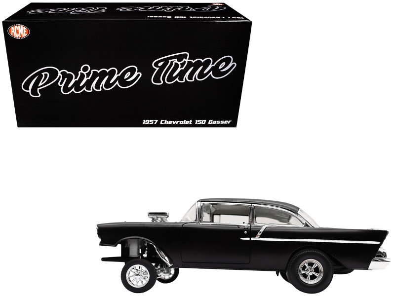 1/18 ACME 1957 Chevrolet 150 Gasser Prime Time (Black) Diecast Car Model