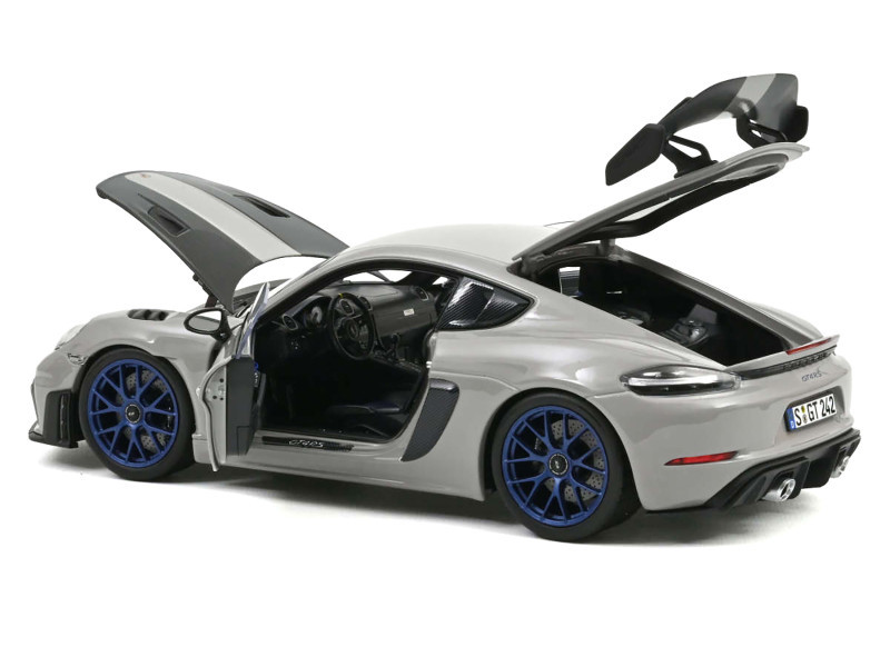 1/18 Norev 2023 Porsche Cayman GT4 RS Weissach Package (Chalk Grey) Diecast Car Model