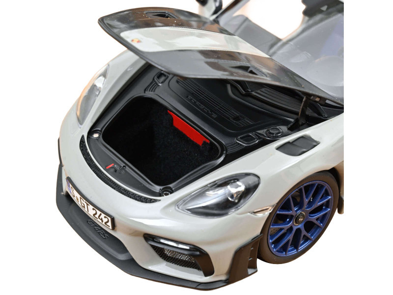 1/18 Norev 2023 Porsche Cayman GT4 RS Weissach Package (Chalk Grey) Diecast Car Model