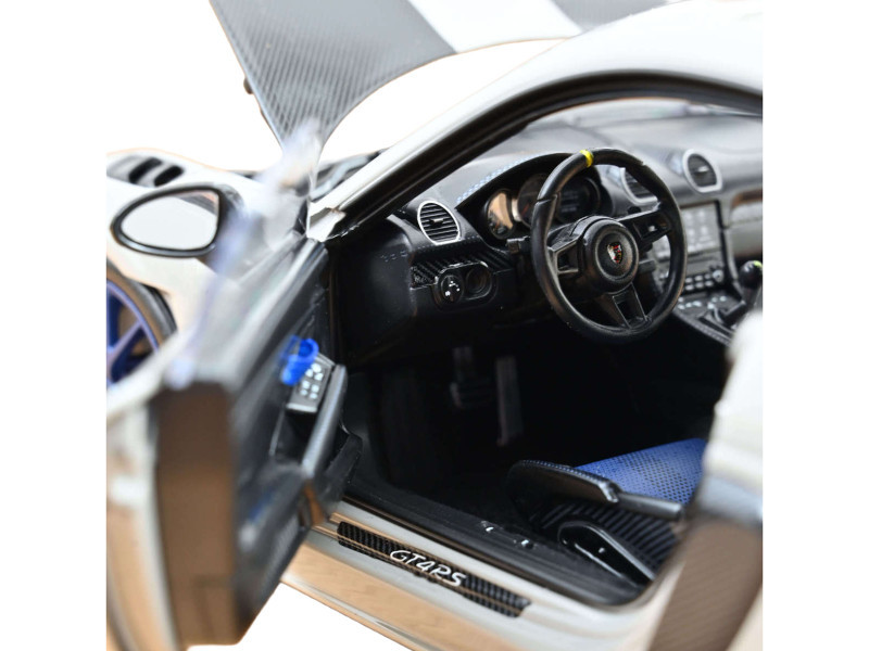 1/18 Norev 2023 Porsche Cayman GT4 RS Weissach Package (Chalk Grey) Diecast Car Model