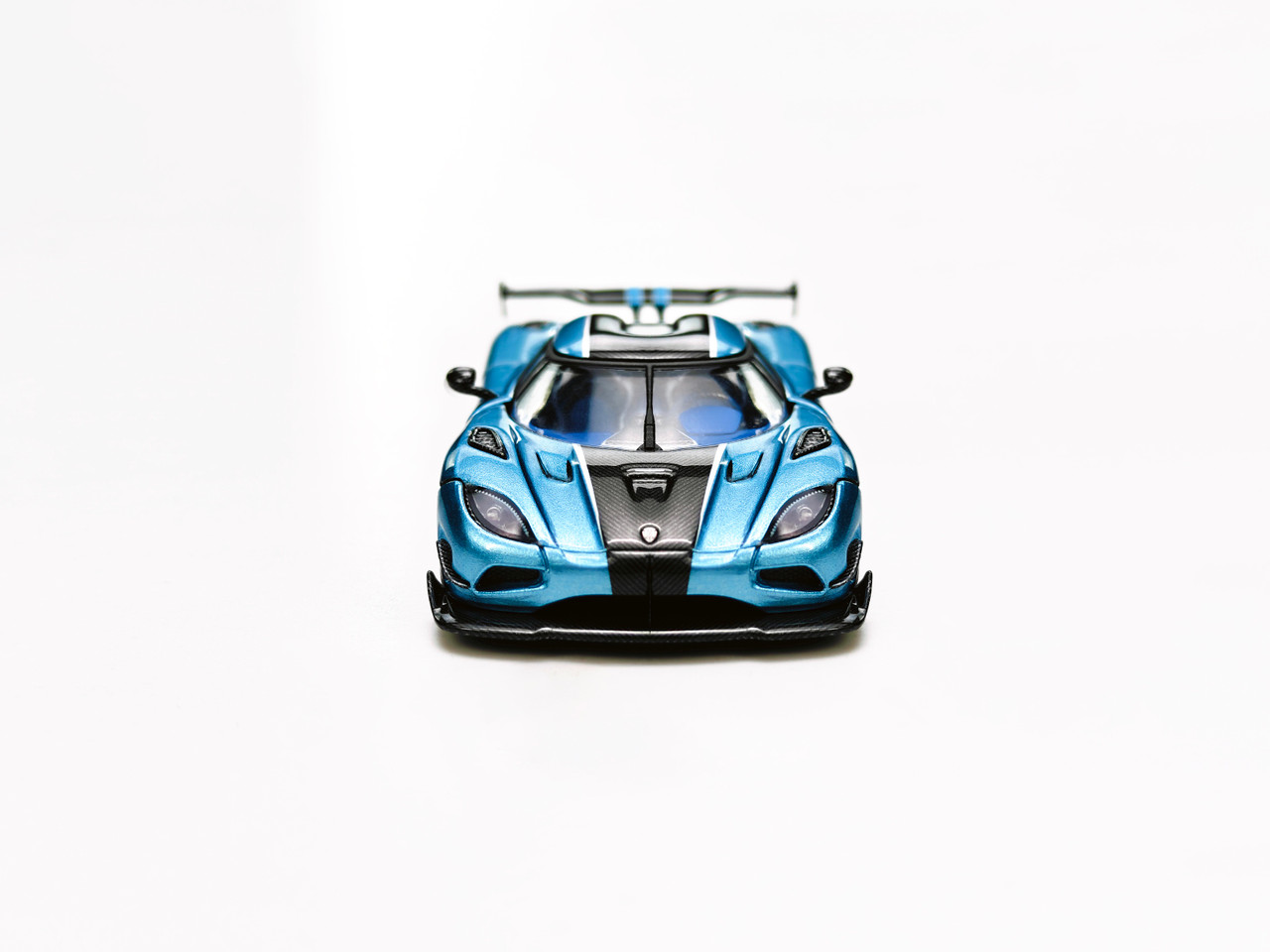 その他 y 1/64 Frontiart Koenigsegg Agera S+ Medusa 7098 Blue Diecast Car