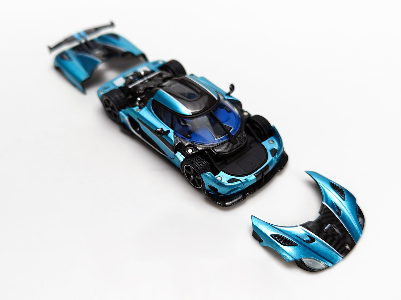 1/64 Frontiart Koenigsegg Agera S+ Medusa 7098 Blue Diecast Car Model