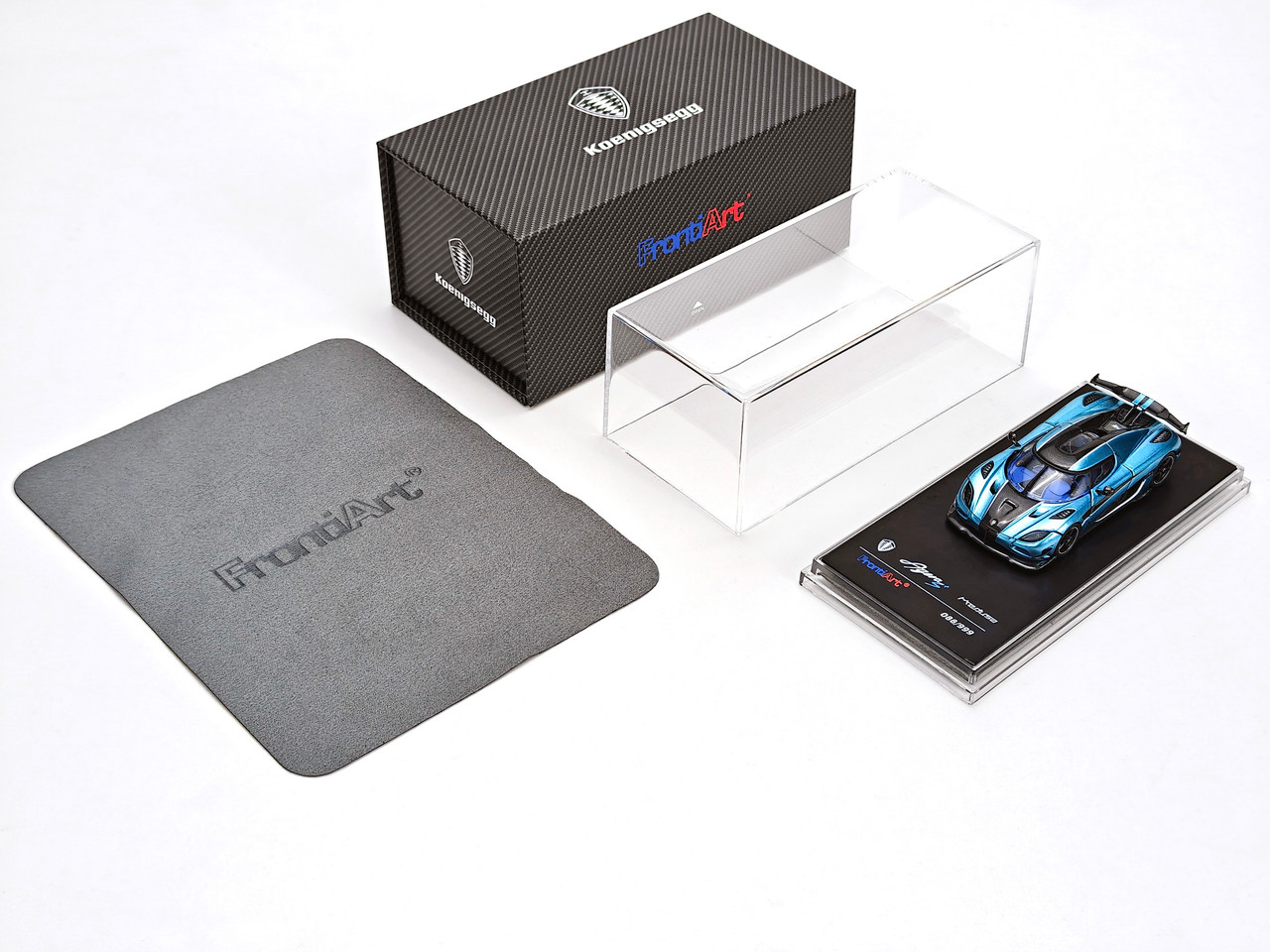 1/64 Frontiart Koenigsegg Agera S+ Medusa 7098 Blue Diecast Car Model