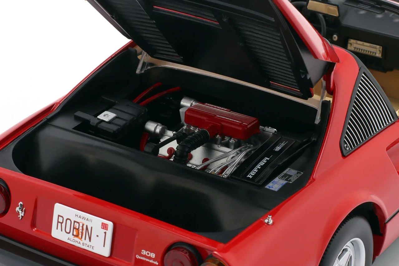 1/12 KK-Scale 1982 Ferrari 308 GTS QV US Version 1982 (TV series) Red Diecast Car Model