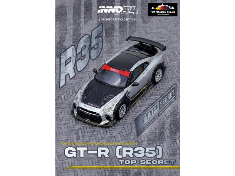 Nissan Top Secret "Tokyo Auto Salon Hong Kong 2025 Event Edition" Set of 2 Pieces 1/64 Diecast Model Car by Inno Models