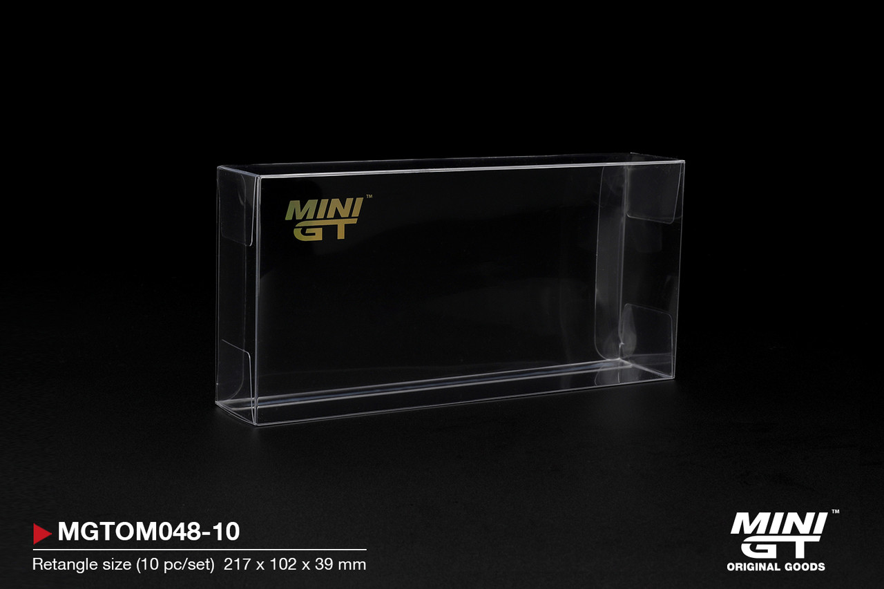1/64 Mini GT 10 Pcs Set Clear Plastic Box Protector Type D