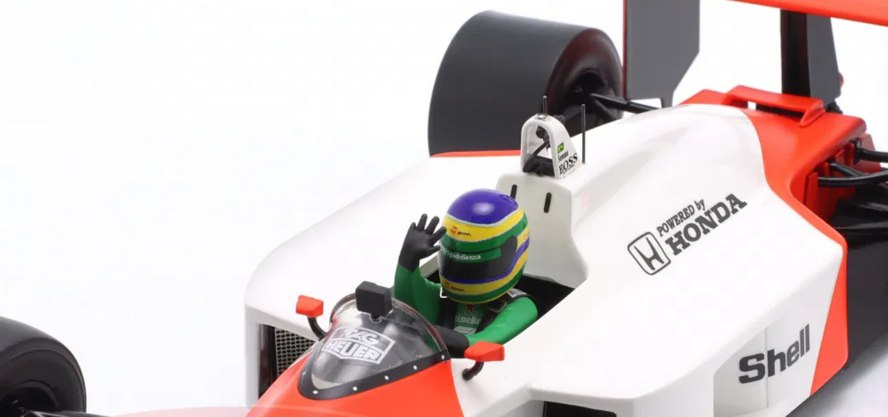 1/18 Werk83 2019 Formula 1 Bruno Senna McLaren MP4/4 #12 Demo Run Interlagos Car Model