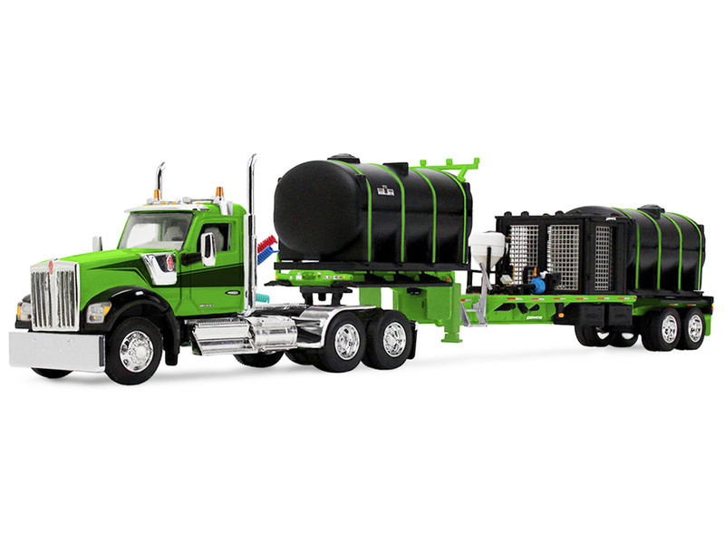 1/64 First Gear Kenworth W990 Day Cab (Green) & DemcoTM 42’ Liquid Fertilizer Tender Trailer Diecast Model