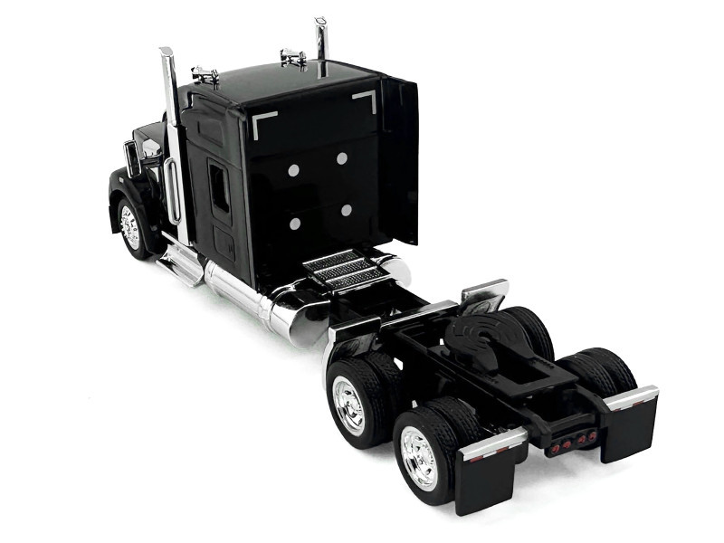 Kenworth W990 with Stand Up Sleeper Cab Black 1/87 (HO) Plastic Model Car by HO Logistics