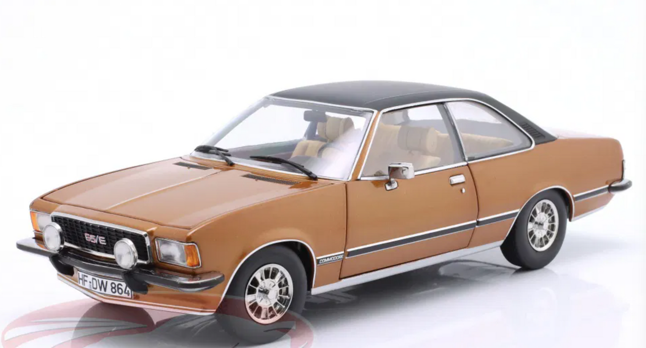 1/18 Touring 1975 Opel Commodore B GS/E Coupé (Golden Brown Metallic) Diecast Car Model