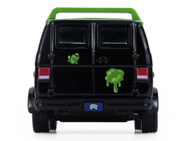 1983 GMC Vandura Van Gray Metallic and Black with Green Slime Graphics "Petey Da Fool" "Garbage Pail Kids" Series 8 1/64 Diecast Model Car by Greenlight