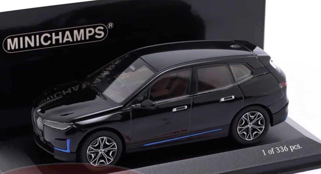 1/43 Minichamps 2023 BMW iX (Black Metallic) Diecast Car Model
