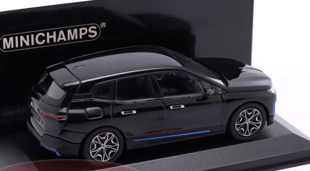 1/43 Minichamps 2023 BMW iX (Black Metallic) Diecast Car Model