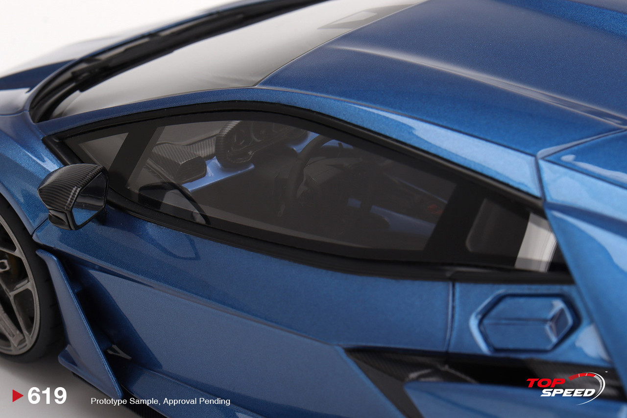 1/18 Top Speed Lamborghini Revuelto (Blu Eleos Blue) Car Model