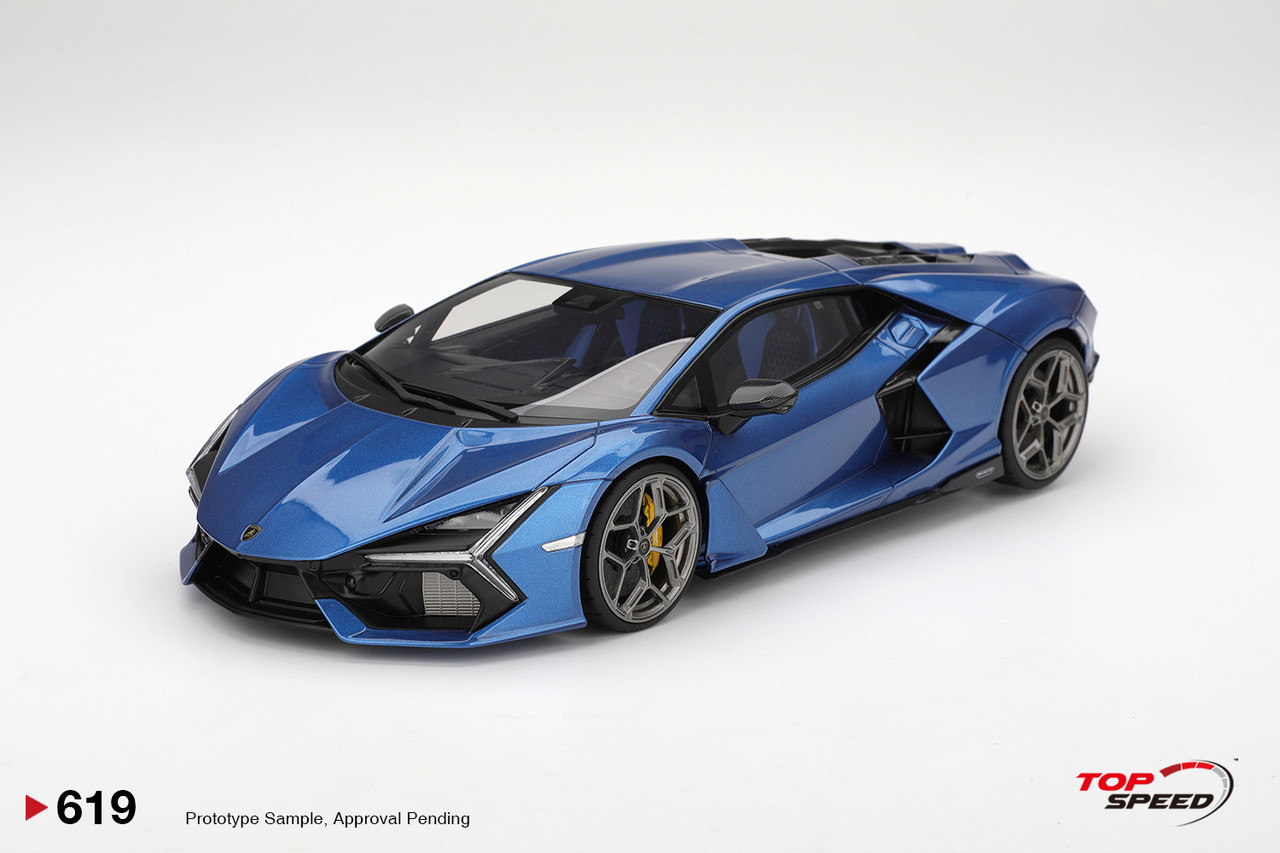 1/18 Top Speed Lamborghini Revuelto (Blu Eleos Blue) Car Model