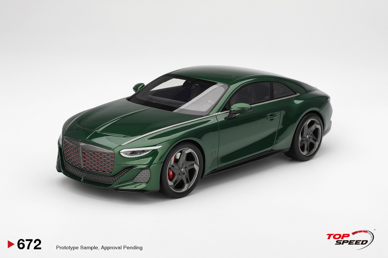 1/18 Top Speed Bentley Batur Scarab Green Car Model - LIVECARMODEL.com
