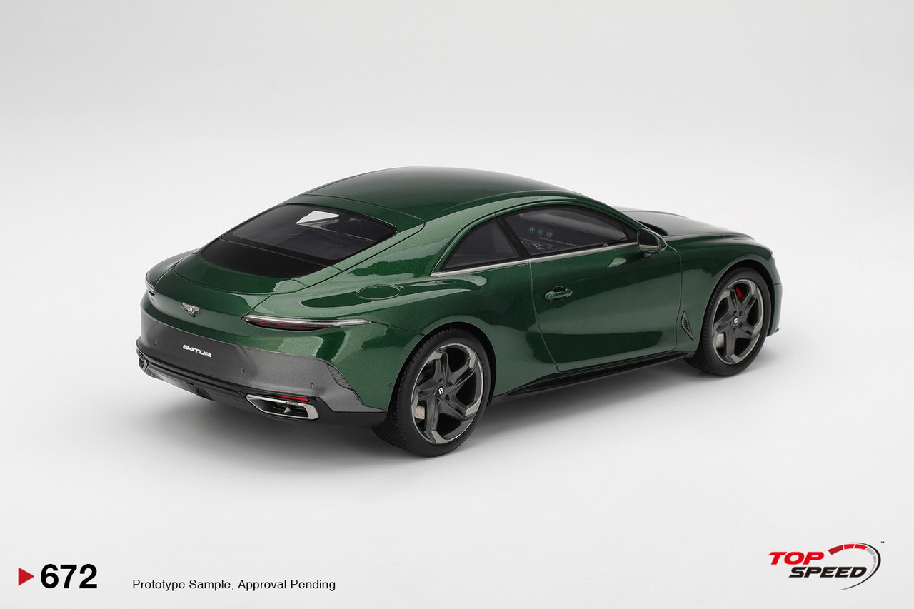 1/18 Top Speed Bentley Batur Scarab Green Car Model - LIVECARMODEL.com