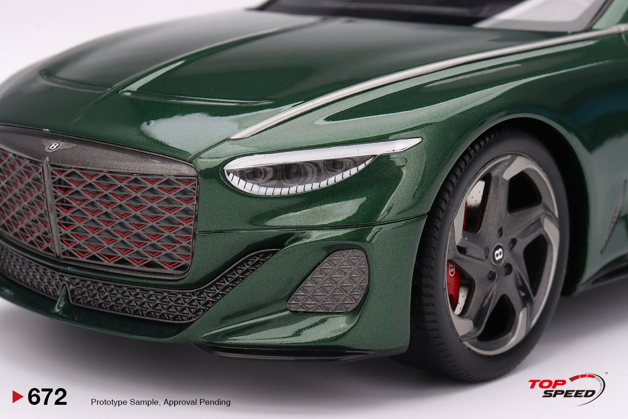 1/18 Top Speed Bentley Batur Scarab Green Car Model - LIVECARMODEL.com