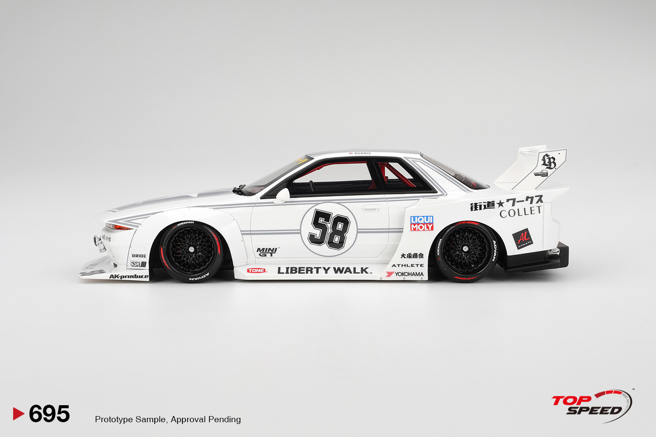1/18 Top Speed Nissan GT-R32 Liberty Walk Kaido Works TAS 2025 Car