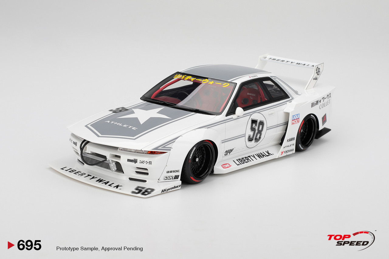 1/18 Top Speed Nissan GT-R32 Liberty Walk Kaido Works TAS 2025 Car